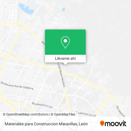 Mapa de Materiales para Construccion Maravillas