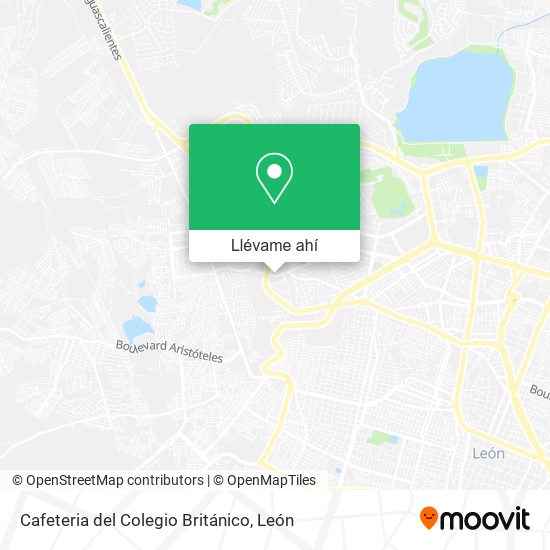 Mapa de Cafeteria del Colegio Británico