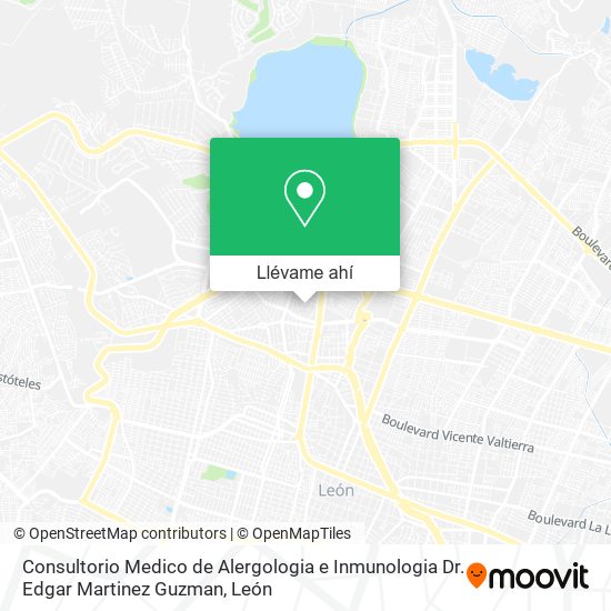 Mapa de Consultorio Medico de Alergologia e Inmunologia Dr. Edgar Martinez Guzman