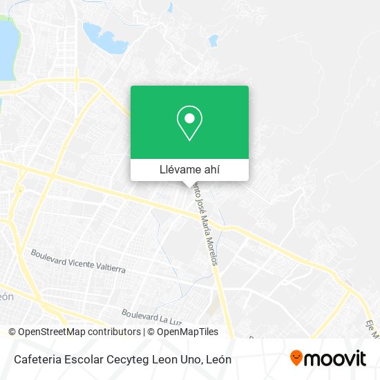 Mapa de Cafeteria Escolar Cecyteg Leon Uno