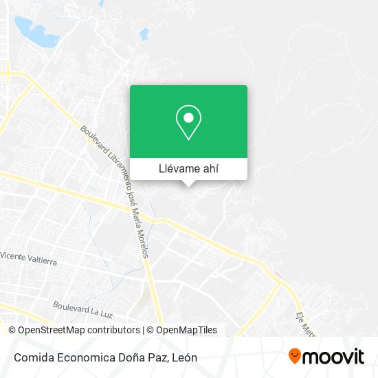 Mapa de Comida Economica Doña Paz