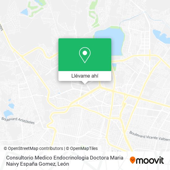 Mapa de Consultorio Medico Endocrinologia Doctora Maria Naivy España Gomez