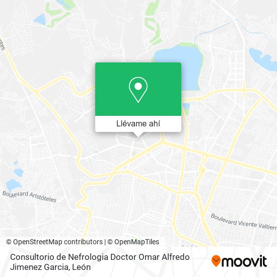 Mapa de Consultorio de Nefrologia Doctor Omar Alfredo Jimenez Garcia