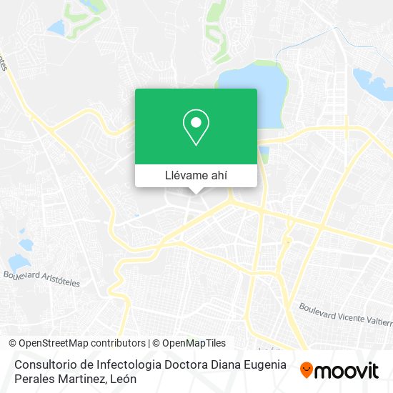 Mapa de Consultorio de Infectologia Doctora Diana Eugenia Perales Martinez