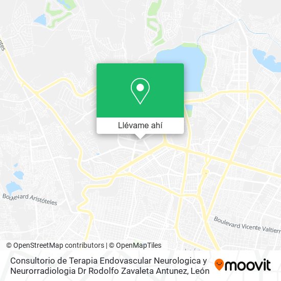 Mapa de Consultorio de Terapia Endovascular Neurologica y Neurorradiologia Dr Rodolfo Zavaleta Antunez