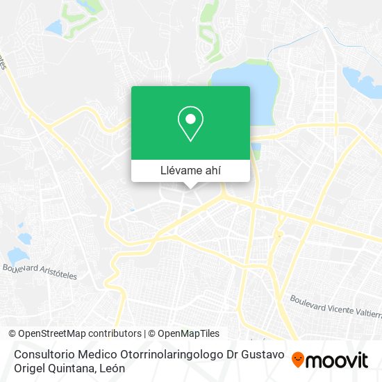 Mapa de Consultorio Medico Otorrinolaringologo Dr Gustavo Origel Quintana