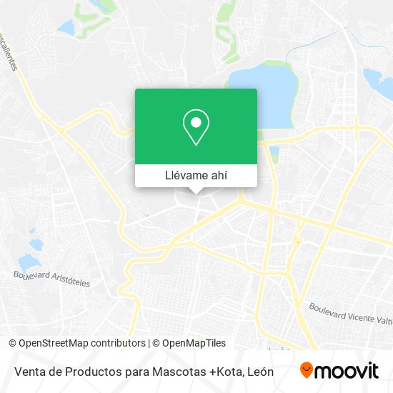 Mapa de Venta de Productos para Mascotas +Kota