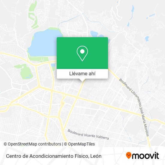 Mapa de Centro de Acondicionamiento Físico