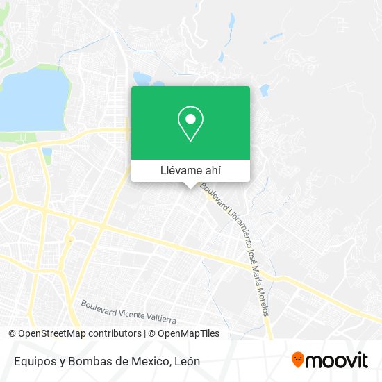 Mapa de Equipos y Bombas de Mexico