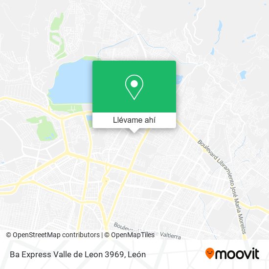 Mapa de Ba Express Valle de Leon 3969