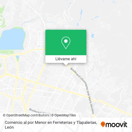 Mapa de Comercio al por Menor en Ferreterías y Tlapalerías