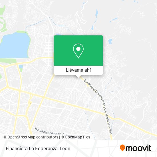 Mapa de Financiera La Esperanza