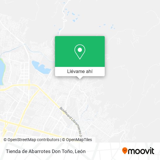 Mapa de Tienda de Abarrotes Don Toño