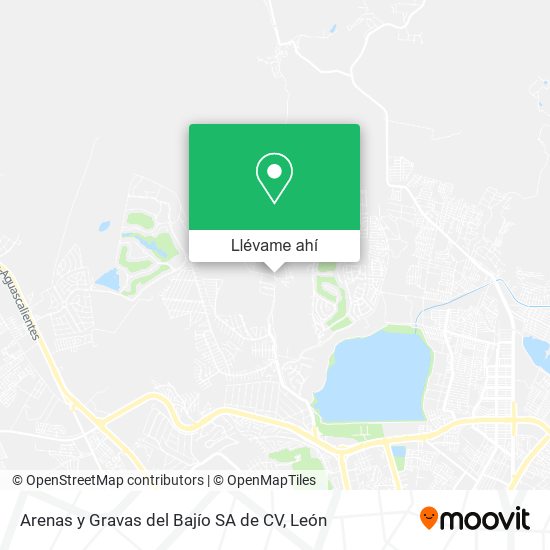 Mapa de Arenas y Gravas del Bajío SA de CV