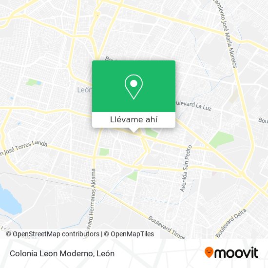 Mapa de Colonia Leon Moderno