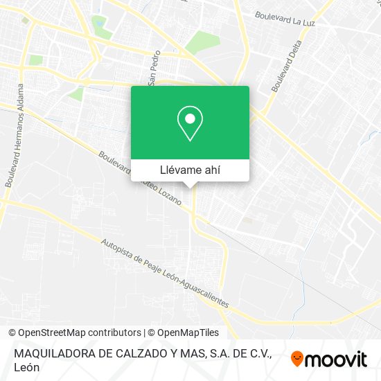 Mapa de MAQUILADORA DE CALZADO Y MAS, S.A. DE C.V.