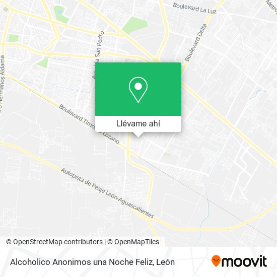 Mapa de Alcoholico Anonimos una Noche Feliz