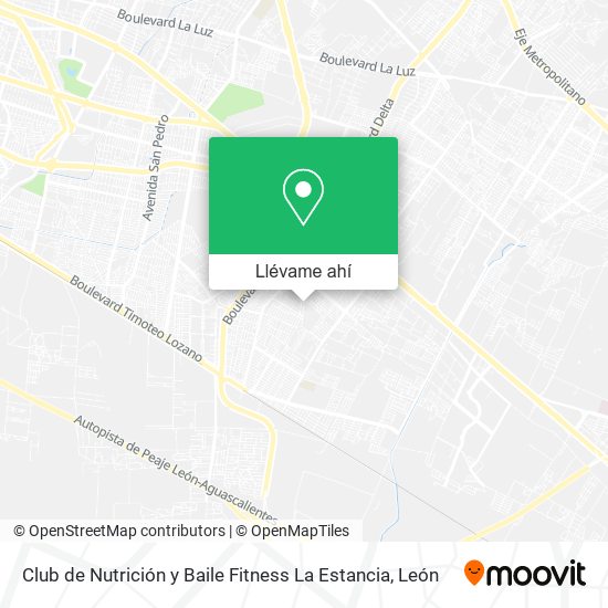 Mapa de Club de Nutrición y Baile Fitness La Estancia