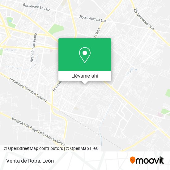 Mapa de Venta de Ropa