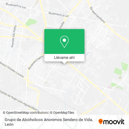 Mapa de Grupo de Alcoholicos Anonimos Sendero de Vida