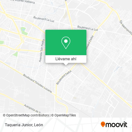 Mapa de Taqueria Junior