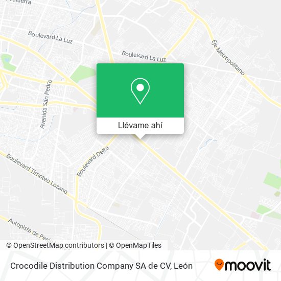 Mapa de Crocodile Distribution Company SA de CV
