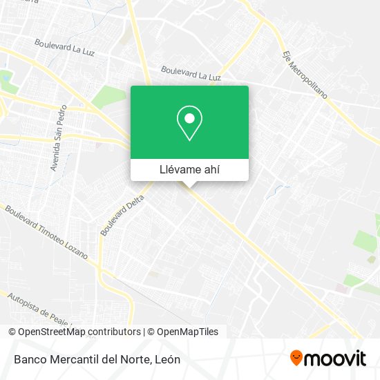 Mapa de Banco Mercantil del Norte