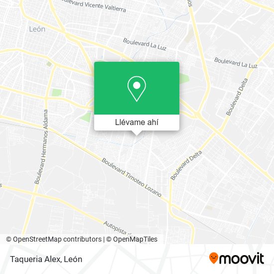 Mapa de Taqueria Alex