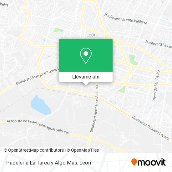 Mapa de Papeleria La Tarea y Algo Mas