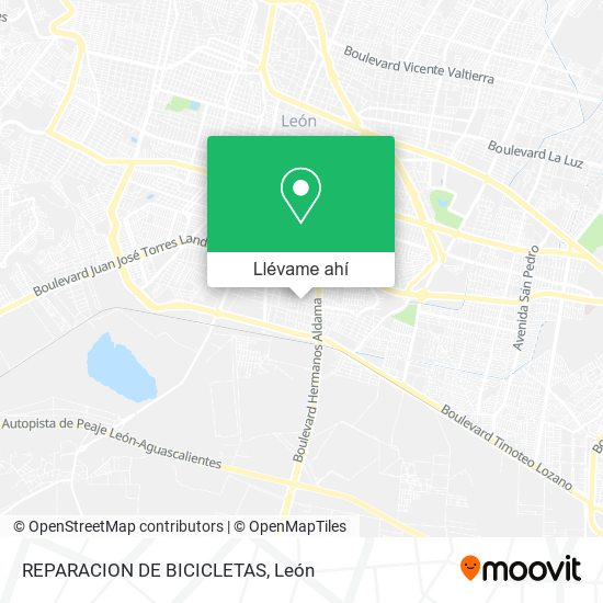 Mapa de REPARACION DE BICICLETAS