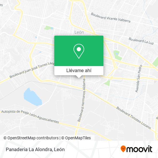 Mapa de Panaderia La Alondra