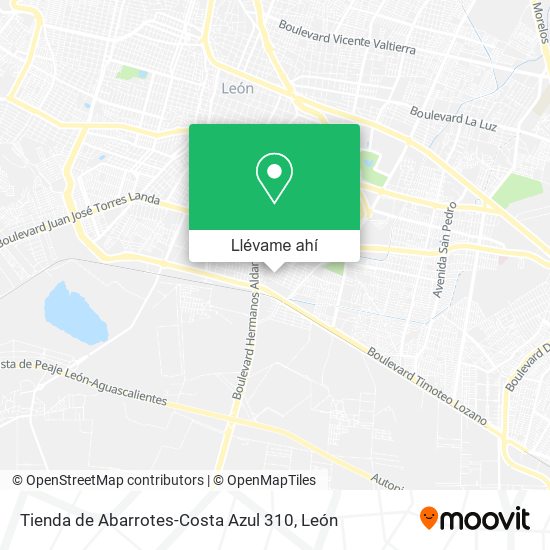 Mapa de Tienda de Abarrotes-Costa Azul 310