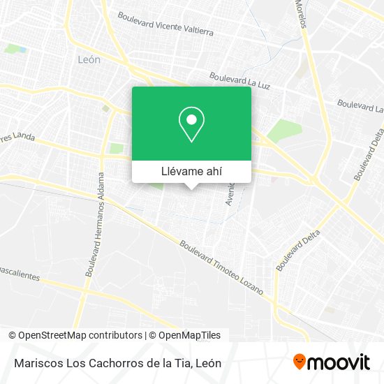 Mapa de Mariscos Los Cachorros de la Tia