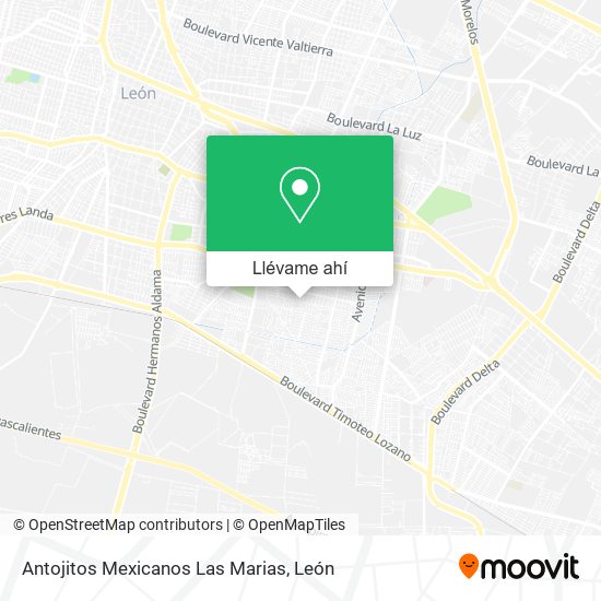 Mapa de Antojitos Mexicanos Las Marias