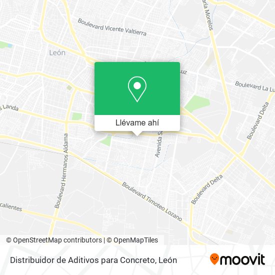 Mapa de Distribuidor de Aditivos para Concreto