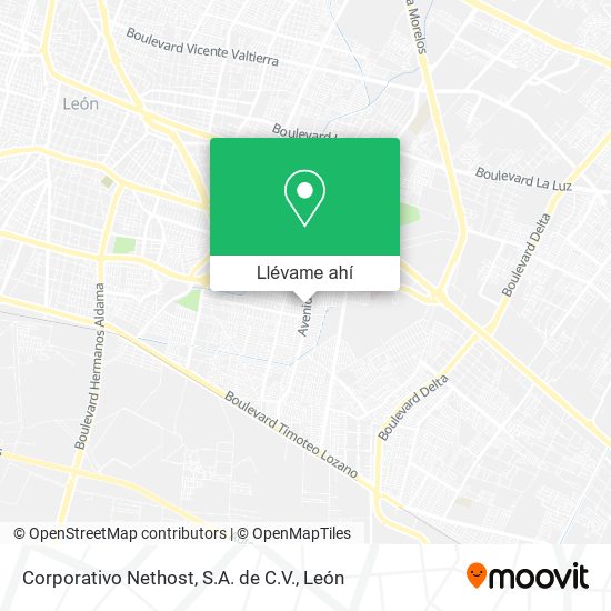 Mapa de Corporativo Nethost, S.A. de C.V.