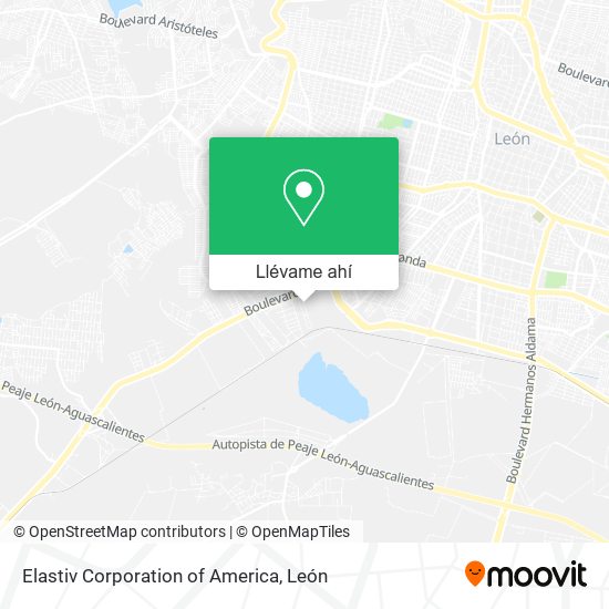 Mapa de Elastiv Corporation of America