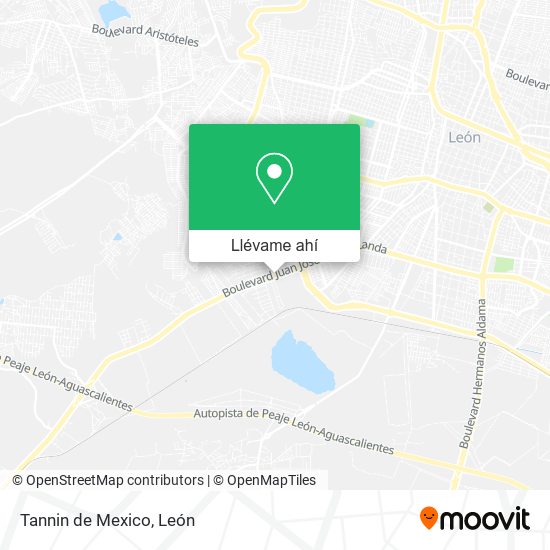 Mapa de Tannin de Mexico