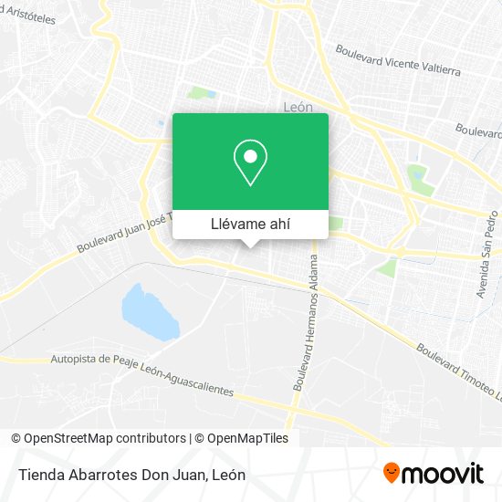 Mapa de Tienda Abarrotes Don Juan