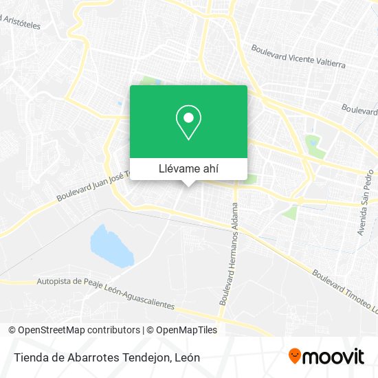 Mapa de Tienda de Abarrotes Tendejon