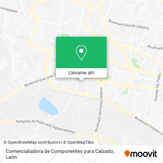 Mapa de Comercialiadora de Componentes para Calzado