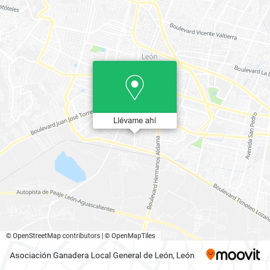Mapa de Asociación Ganadera Local General de León