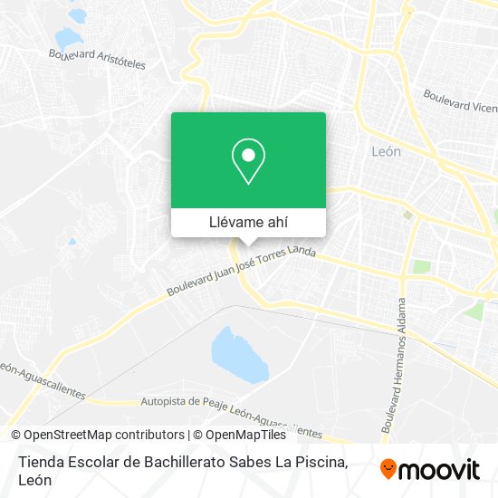 Mapa de Tienda Escolar de Bachillerato Sabes La Piscina