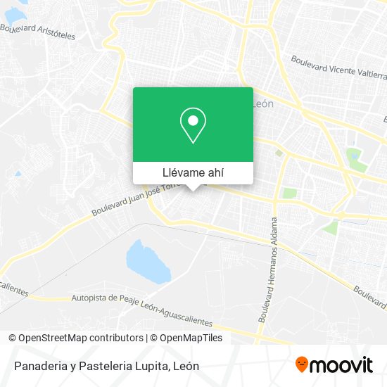 Mapa de Panaderia y Pasteleria Lupita