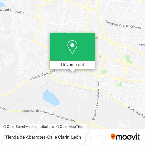 Mapa de Tienda de Abarrotes-Calle Clarin
