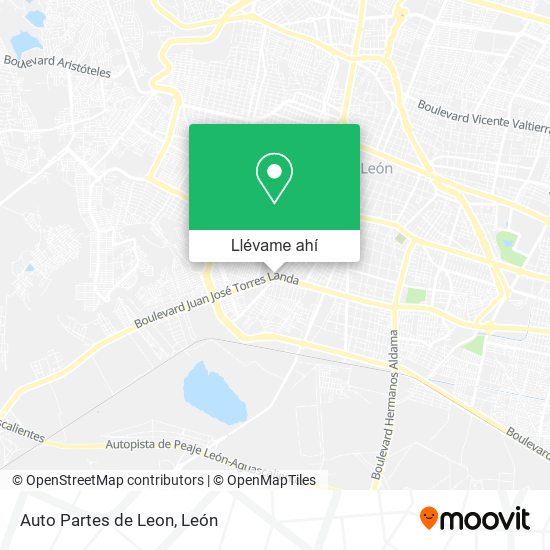 Mapa de Auto Partes de Leon