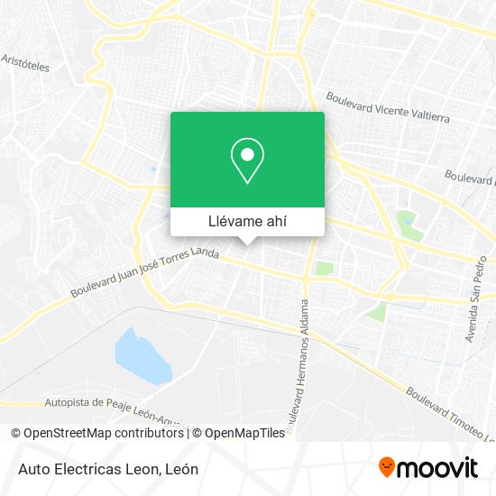 Mapa de Auto Electricas Leon