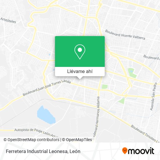 Mapa de Ferretera Industrial Leonesa