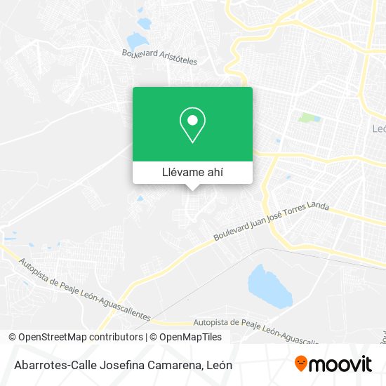Mapa de Abarrotes-Calle Josefina Camarena