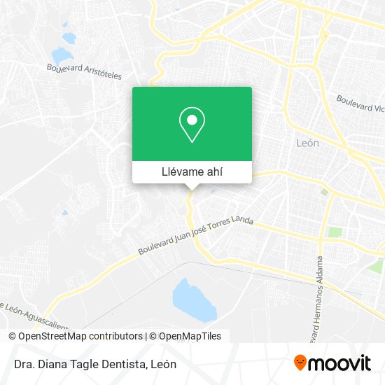 Mapa de Dra. Diana Tagle Dentista